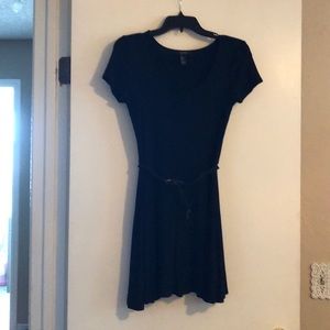 Simple casual black dress